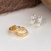 Vintage Scale-shaped Ear Ring, Small-scale, Unique Hammered Pattern, Delicate and Icy Ear Stud, Exquisite and Versatile Accessory