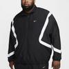 Nike Icon Retro Sports Stand Collar Zipper Design Color Block Logo Print Long Sleeve Jacket Men jackets Black White FZ0248-010