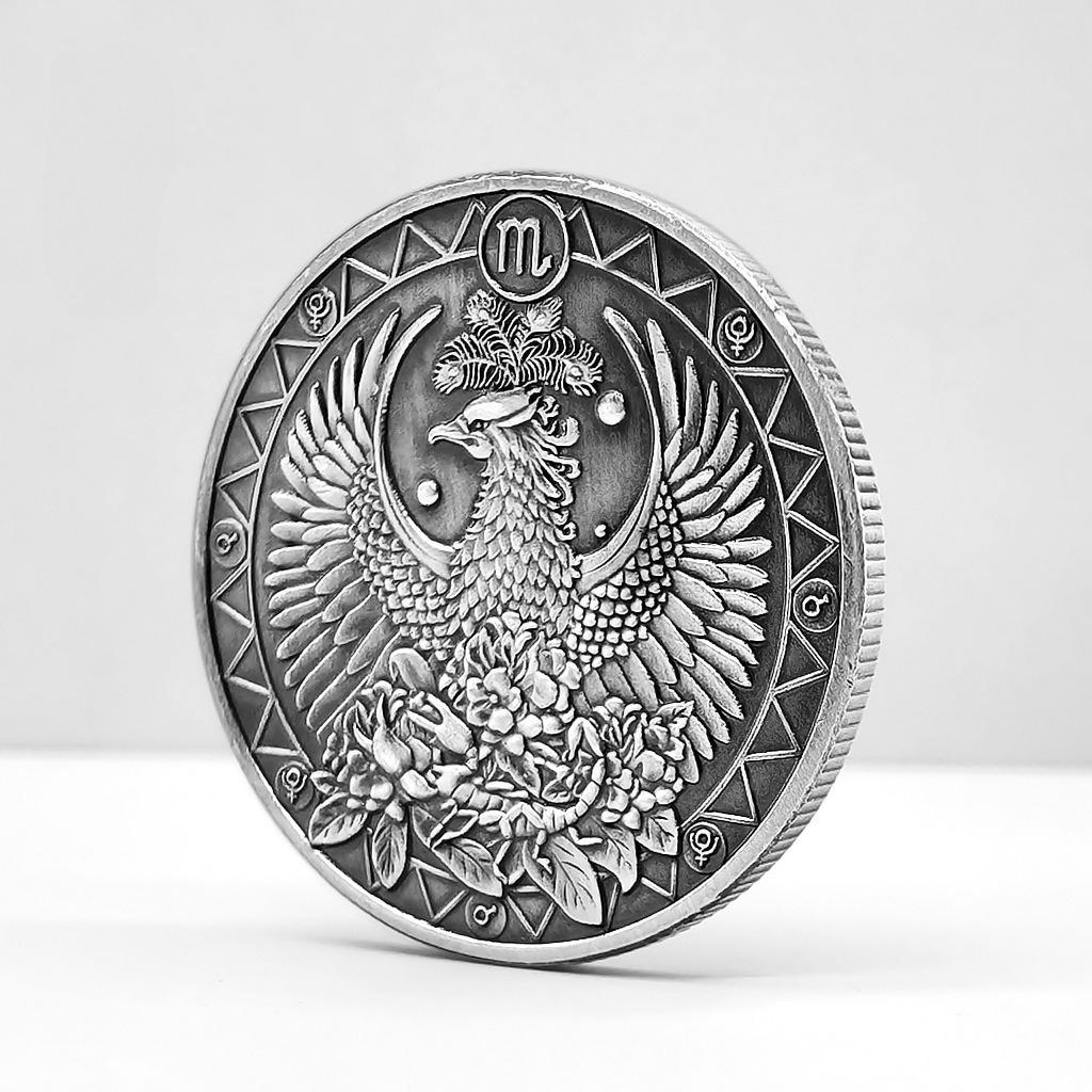 Monete d'Argento Zodiacali, Dodici Segni Zodiacali, Monete Creative, Capricorno, Leone, Vergine, Regali in Metallo