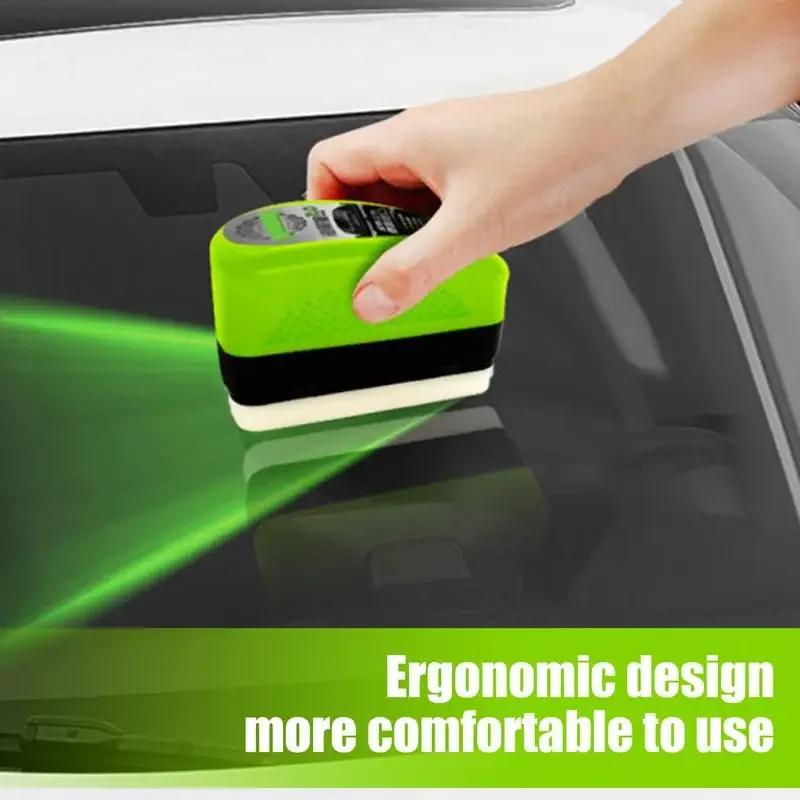 150ml Car Glass Oil Film Remover Powerful Windshield Cleaner Car Glass Sponge Cleaning Brush Water Spots Stain Removal Tools