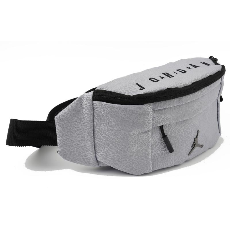 Jordan Polyester Sling Bag, Crossbody Bag, Fanny Pack Regular Unisex Gray Jordan JD2143032GS-002