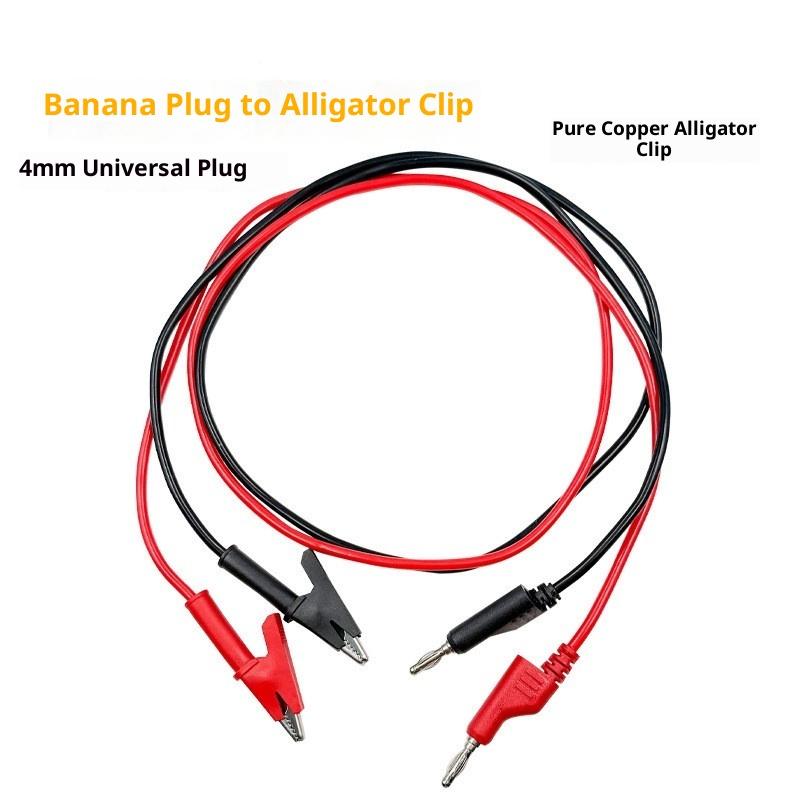 1/2Pcs Double End Test Lead Wire Line Electrical Voltage 4mm Banana Plug Alligator Clip Crocodile 15A Multimeter DIY Test Wires/