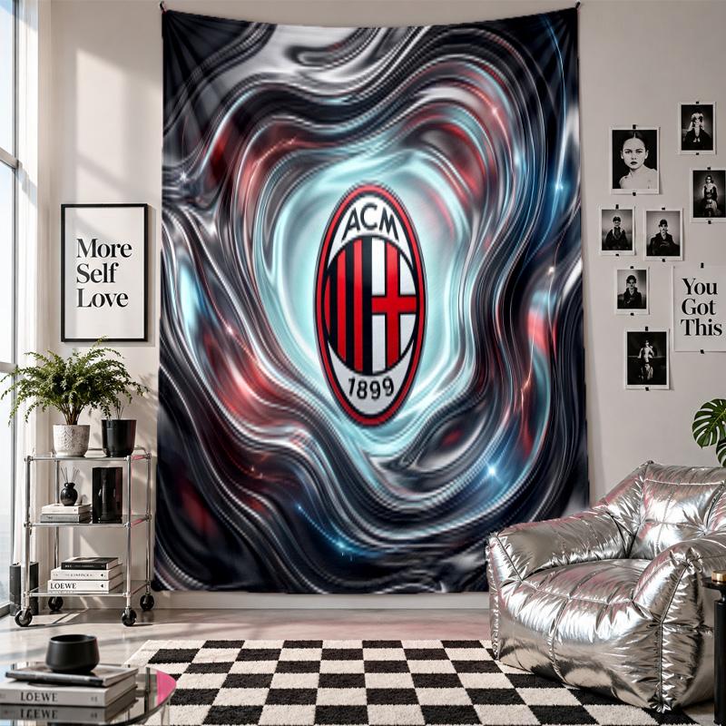 AC Milan Wall Tapestry Home Decor Wall Hanging Cloth for Bedroom Living Room Background
