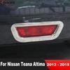 For Nissan Teana L33 Altima 2013 2014 2015 Chrome Car Rear Fog Light Lamp Cover Trim Tail Foglights Bezel Trims Accessories