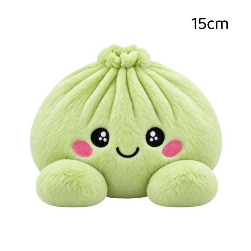 Rainbow Plush Dumpling Squeeze Toy Soft Stress Reliever Fidget Doll 1Pcs for Kids Travel Play Christmas Stocking Stuffer