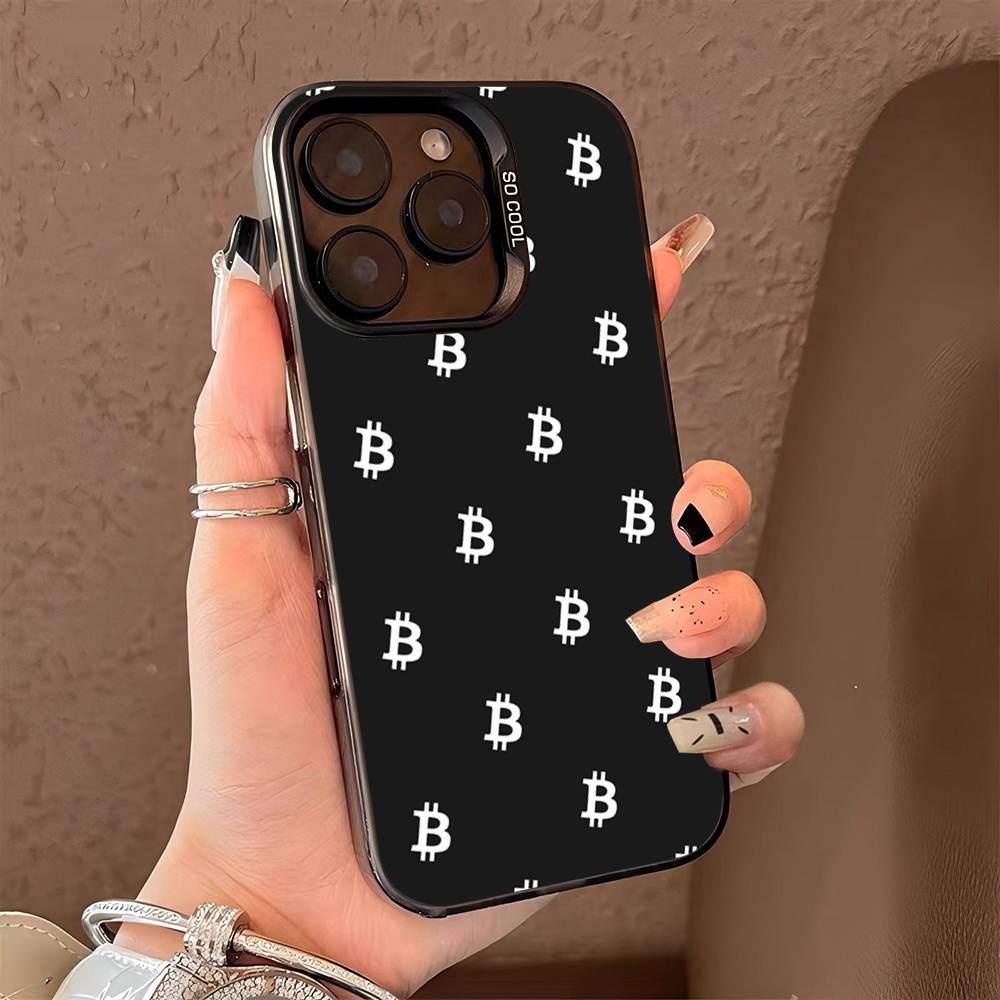 Bitcoin Color Phone Case For IPhone 17 16 15 14 13 12 11 Pro Max Plus Pro Shell