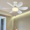 3 Gears Stepless Dimming Ceiling Fan Light 2 in 1 Electric Cordless Fan Ceiling Lamp  Living Room