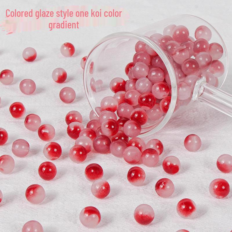 8mm Jade Glass Flower Beads for DIY Bracelets and Accessories