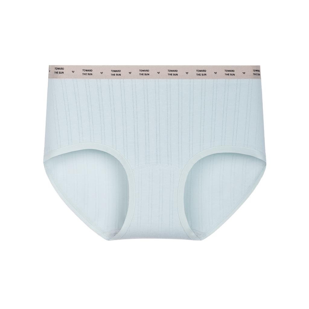 Large Size Ladies Spring and Autumn Pure Cotton 10A Bacteri Resistant Breathable Mid Waist Briefs