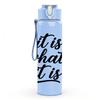 1PC It Is What It Is Script Letter 750ml Color Plastic Sports Water Bottle Leakproof Flip Straw Lid Suitable for Sports Office Home Use