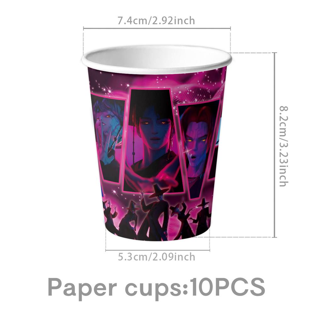 Idol Boy Kpops Demoni Vânător Petrecere de Ziua Decor Veselă De Unică Folosință Față de Masă Pahar Farfurie Balon Petrecere Baby Shower Consumabile