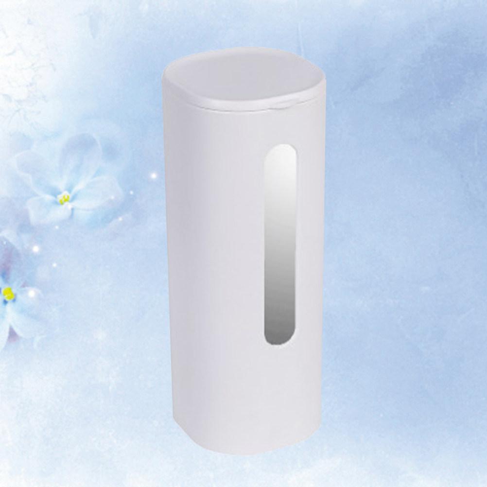 White Automatic Paper Cup Rack Food Grade Material Punch-Free Storage Rack with Dustproof Cap Easy Refill for Water Dispenser