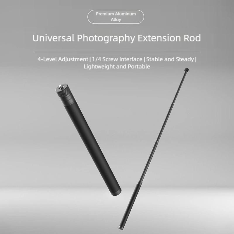 Strong Aluminum Extension Rod For Sports Camera Phone Clip And Stand 1/4 Screw Selfie Stick Extender