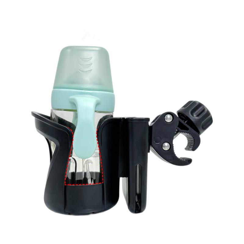 Universal Stroller & Bike Cup Holder for Baby Bottles, Drinks & Water Bottles
