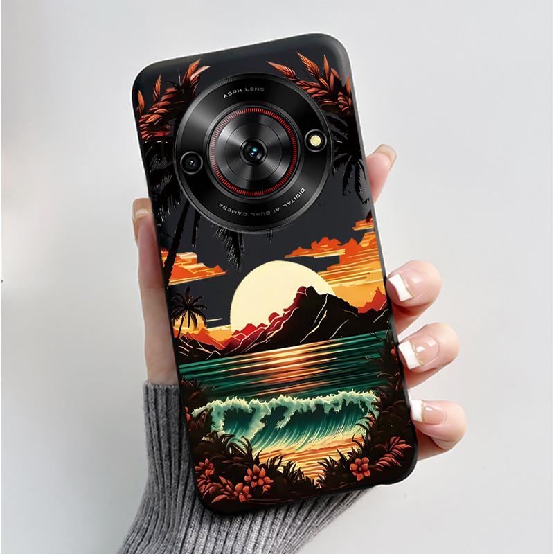 Phone Casing For ZTE Blade A75 5G Z2357N Nubia Focus 5G Case Luxury Dragon Cute Cool Boys Girls Black Soft TPU Back Shell Cover