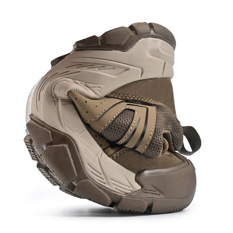 Comfortable Men's Hiking Shoes Casual Sneakers Daily Walking Travel Shoes Fashionable Treking Footwear Lightweight Mesh Shoes