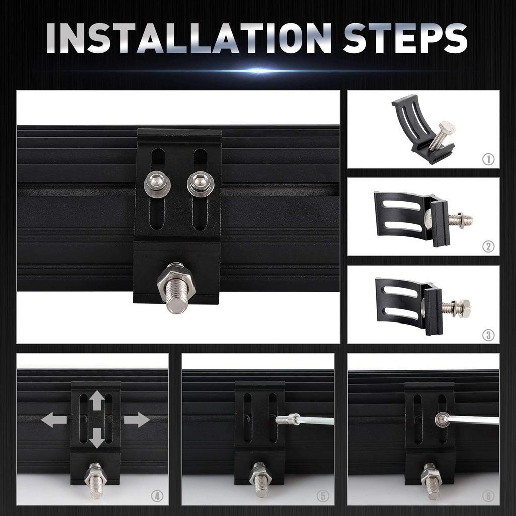 LED Light Pods, AAIWA 4 Inch 120W LED Light Bar 12000LM Spot Flood Combo Off Road Light Triple Row LED Work Light Driving Fog Light for Pickup Truck