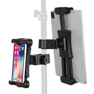 Universal Mobile & Tablet Stand with Adjustable Clip, Multi-Function Extension, and Flexible Support