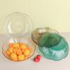 Light Luxury Style PET Fruit Plate Home Living Room Coffee Table Fruit Plate High-end Flower-shaped Dried Fruit Plate Candy Box Plate