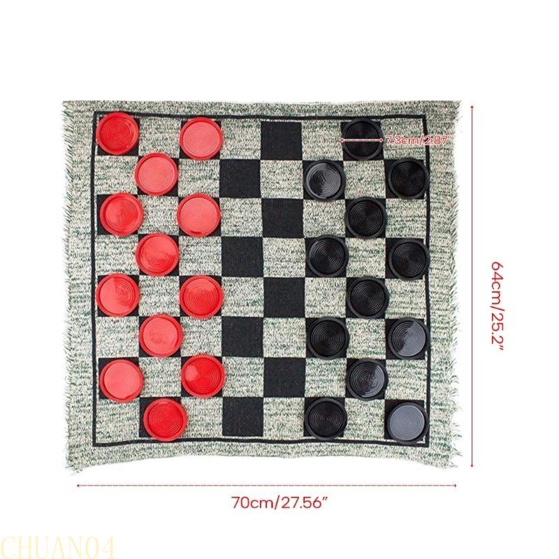 A1A2 3 in 1 Checkers Set Board Game Large Checkers Game for Kids and Adults