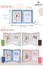 Baby Photo Frame with Handprint Resin Handprint and Footprint or Baby Baby Baby Name Baby Just Born Blue Stamp, Shatter-Resistant Frame,