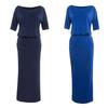 Elegant Summer Loose Pocket Dress Featuring Stylish Cutout Design And Soft Knit Fabric