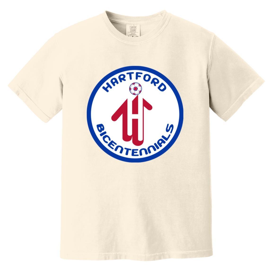 Hartford Bicentennials T-shirt Heavyweight Vintage Colors | NASL Soccer Team 4XL