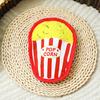 Interactive Pet Toys Thickened Oxford Cloth Bite Resistant Squeaky Dog Chew Toys with Sound Food Shapes Burger Pizza Popcorn for Teeth Cleaning Play