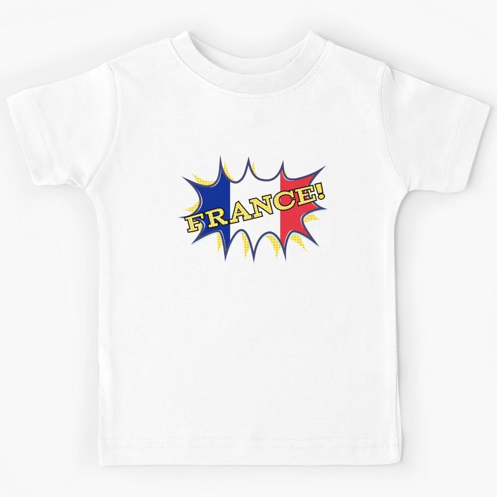 France Boom flag starburst Kids T-Shirt 120
