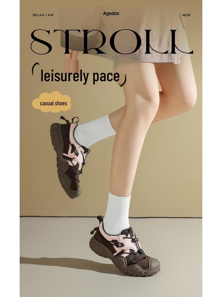 Augusden Women's 2025 Autumn Casual Hiking Shoes - Thick Sole Running & Dad Shoes