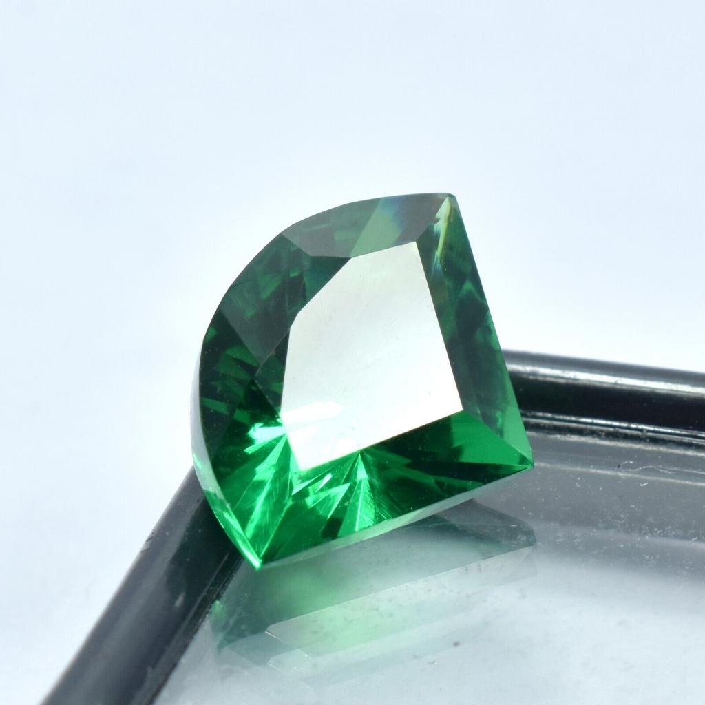 Ring Size Green Tourmaline NATURAL 10.30 Ct Fancy Cut Loose Gemstone CERTIFIED SAW-5