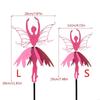 Y5JC Pinwheels for Yard and Garden Flower Fairy Dancing Wind Spinners Amidst Wind Spinners Garden Statue Metal Ballerinas