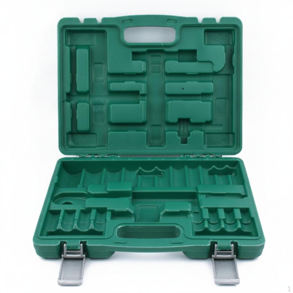 Socket Wrench Case BlowMolded Set ResilientCover Empty for Mechanics, Amateur Fixers,