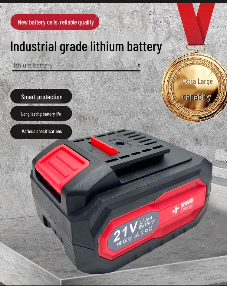 Lithium-Ion Electric Impact Wrench with Battery Accessories