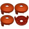 4 Pieces Plastic Replacement Spool Cap Compatible with Gardena Turbotrimmer Smallcut Lawn Trimmer 05329-20 Garden Tool Parts