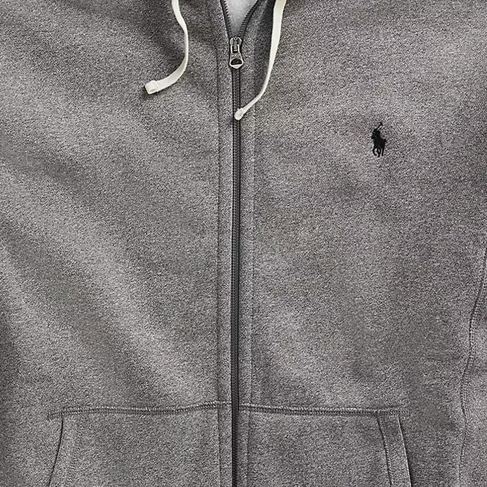 Polo Ralph Lauren Mikina s kapucí s výšivkou a potiskem s kulatým výstřihem Pánské mikiny Šedá 710548546--004