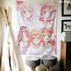 Las Quintillizas Esenciales Tapiz de Pared Colgante Estético para Pared Manta de Tela Impresa Tapices Decorativos para Dormitorio Sala de Estar Decoración del Hogar