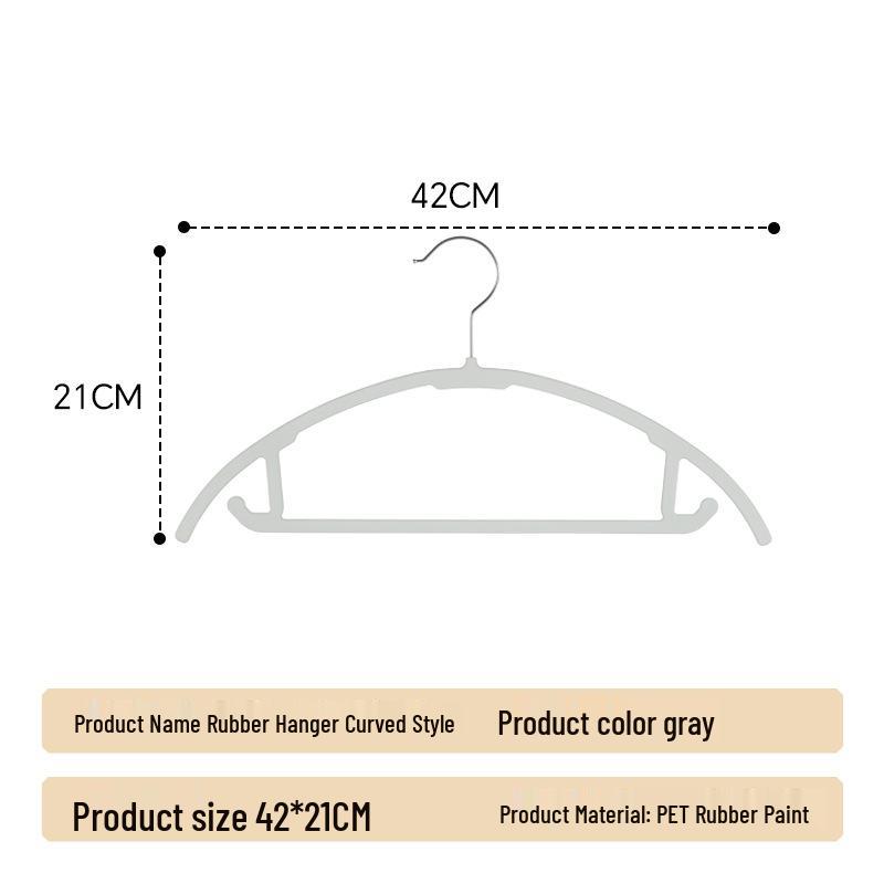 

Arc-Shaped Non-Slip Hanger: Space-Saving, Traceless Organizer Preventing Shoulder Marks