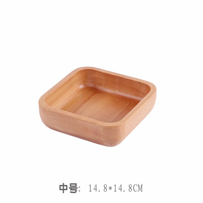 Large Biodegradable Bamboo Salad Serving Bowl for Party Nut Fruit Tray Plate for Mixing Vegetables and Fruits