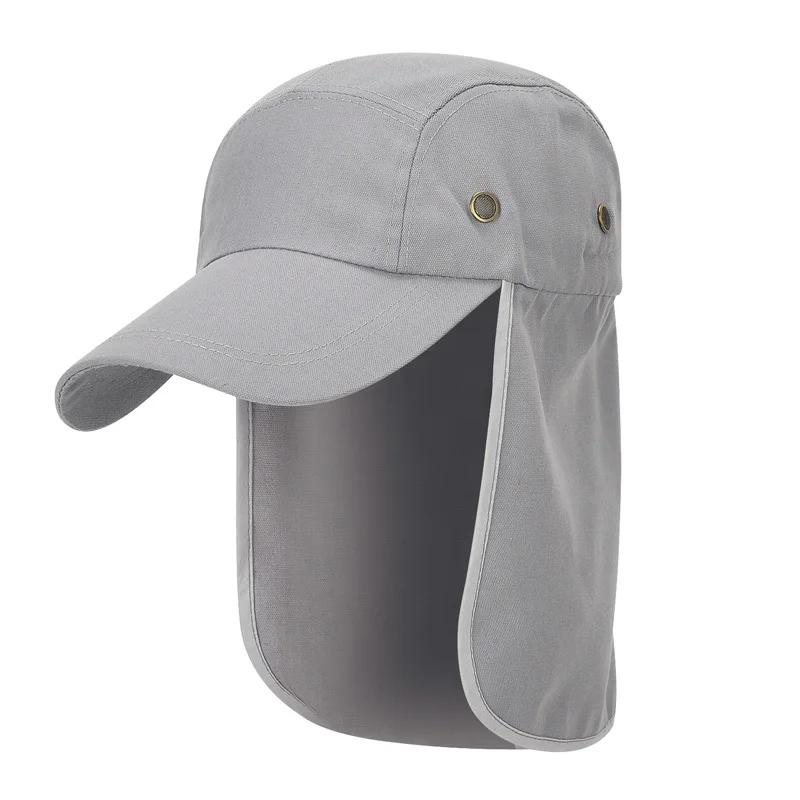 Outdoor Hiking Sun Hat for Men and Women with Neck Flap UPF 50+ Fishing Cap Adjustable