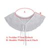 Lace Small Shawl for Women's Summer Detachable Shoulder Wraps White Multifunctional Sun Protection for Skirt Bow Tie Fake Collar