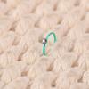 1 Box of stainless steel nose ring with crystal zirconium nose stud piercing accessories
