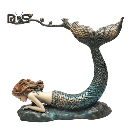 

Підставка для сережок «Русалка» Органайзер для сережок «Русалка» Фігурка русалки Тримач для прикрас для сережок Зберігання без заплутування Любителі ювелірних виробів E