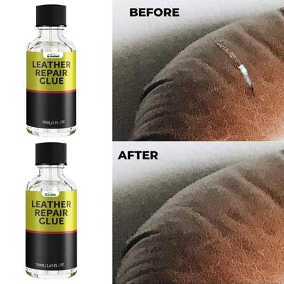 Automotive Leather Repair Solution 30/50ml Repairs Scratches and Cracks, Restores Shine, Provides Durable Protection