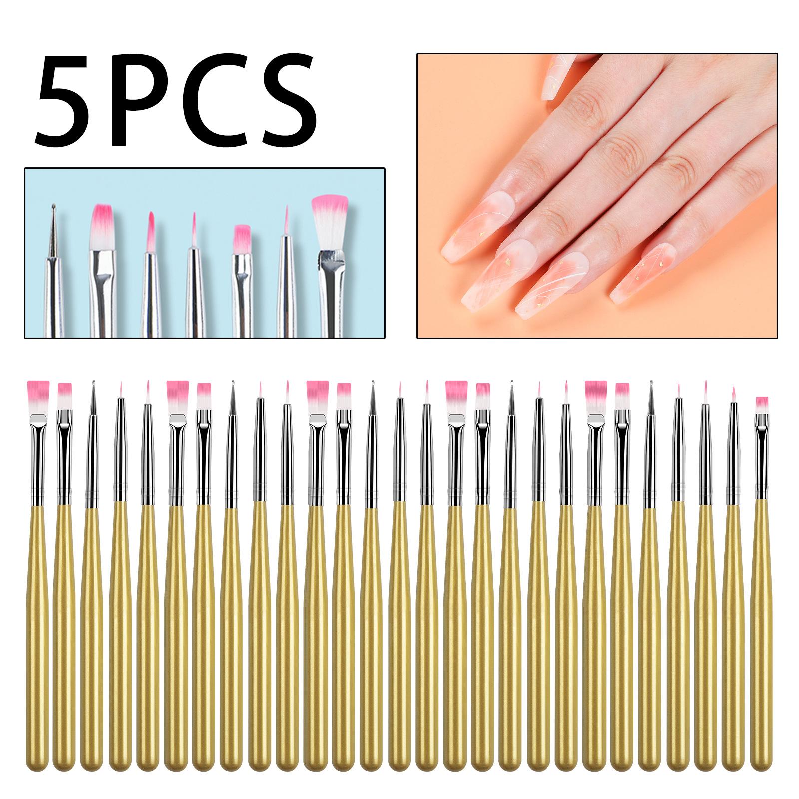 

Набор кистей для ногтей, маникюрный инструмент, акриловая ручка для ногтей и ручка для рисования ногтей, кисть-лайнер для дизайна ногтей, гель-лак для ногтей, УФ-гель, акриловые инструменты для ногтей