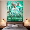 Real Betis Balompie 2021 22 Season Poster Green White Stripes Team Art