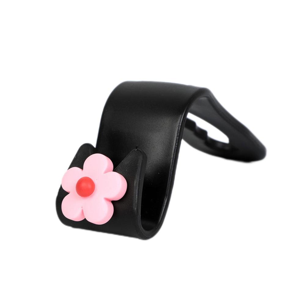Multifunctional Flower Shape Car Hook Cute Car Seat Back Products Hook Decoration Creative Car Storage N2B2