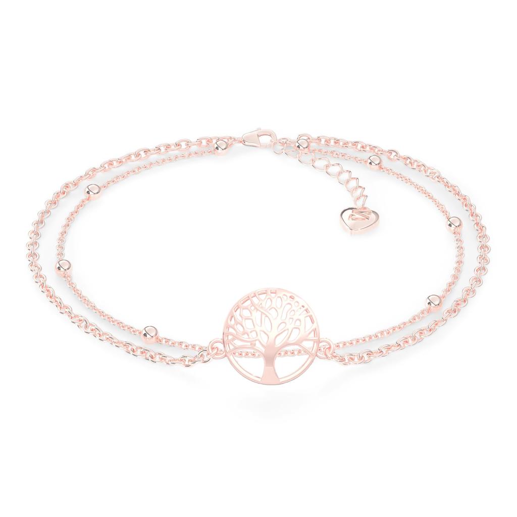 Anklet Jewelry Sterling Silver 925 18K Rose Gold Gift Necklace Girl Birthday Gift Women's