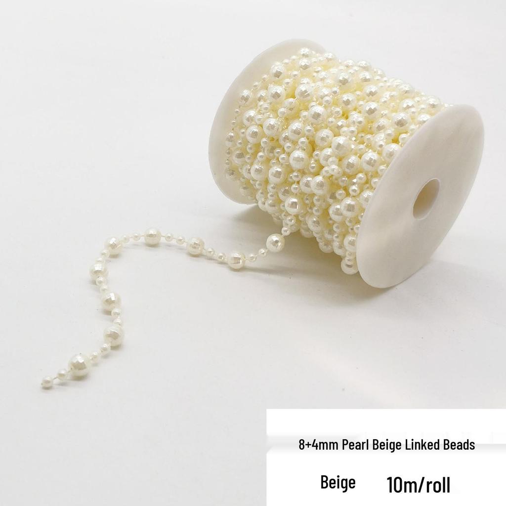 Double-Line Pearl Sunflower Snowflake Beads DIY Decoration