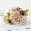 Wedding Wreath Artificial Rose Flower Colorful Bridal Bouquet Silk Hydrangea  Wedding Arrangements